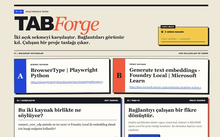 TabForge Agent